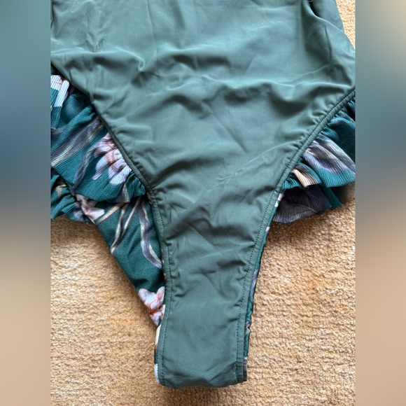 NWT PATBO Green Botanic Retro Flutter Swimsuit - Picture 12 of 12